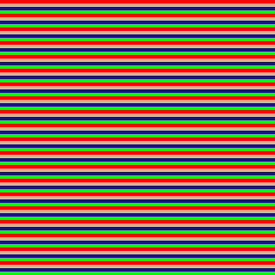 [ Thumbnail: Red, Tan, Midnight Blue, and Lime Colored Lines/Stripes Pattern Metal Print ]
