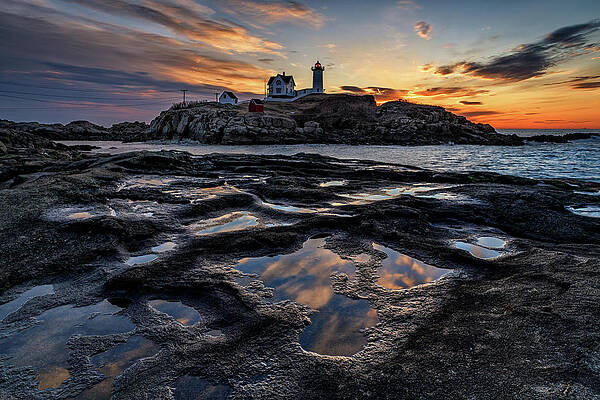 Reflections of Sunrise at Cape Neddick by Rick Berk Reflections of Sunrise at Cape Neddick by Rick Berk