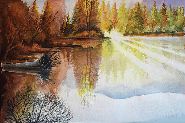 Reflections on Red Fish Lake by Donald Presnell Reflections on Red Fish Lake by Donald Presnell