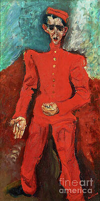 Wall Art - Painting - Remastered Art Page Boy at Maxims by Chaim Soutine 20240818 by Chaim Soutine