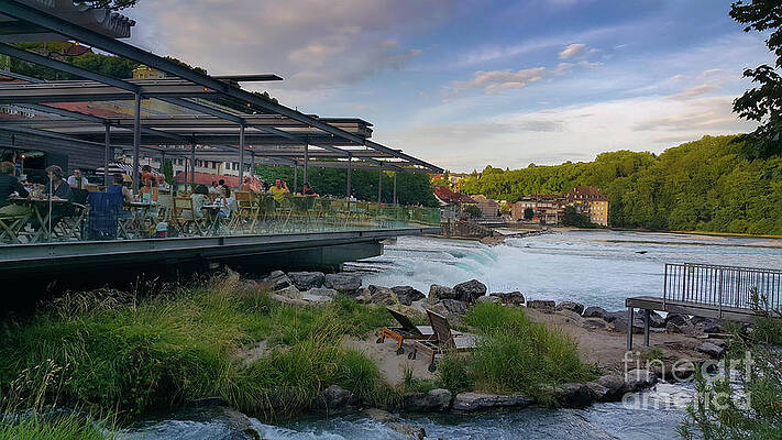 Restaurant Terrase on the Aare River Bern Switzerland by Dejan Jovanovic Restaurant Terrase on the Aare River Bern Switzerland by Dejan Jovanovic