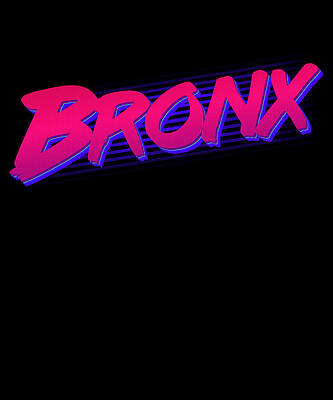 Wall Art - Digital Art - Retro Bronx NY by Flippin Sweet Gear