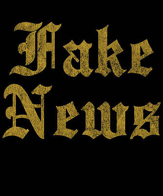 Wall Art - Digital Art - Retro Fake News by Flippin Sweet Gear