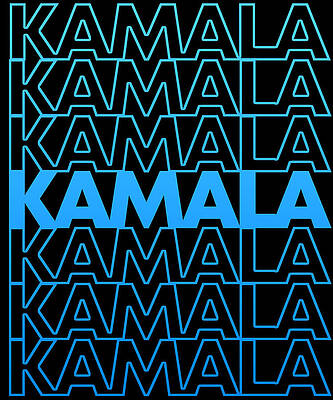 Wall Art - Digital Art - Retro Kamala Harris 2024 by Flippin Sweet Gear