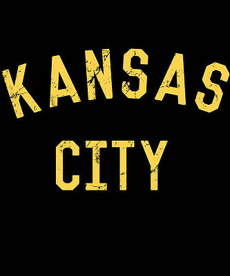 Wall Art - Digital Art - Retro Kansas City KC by Flippin Sweet Gear
