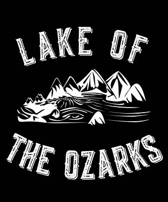 Wall Art - Digital Art - Retro Lake Of The Ozarks Missouri by Flippin Sweet Gear