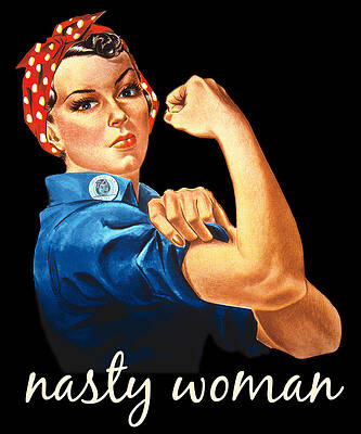 Wall Art - Digital Art - Retro Nasty Woman by Flippin Sweet Gear