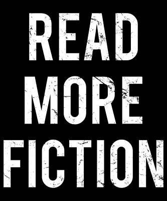 Wall Art - Digital Art - Retro Read More Fiction Books by Flippin Sweet Gear
