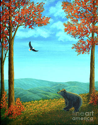 Wall Art - Painting - Return of the Eagle by Sarah Irland