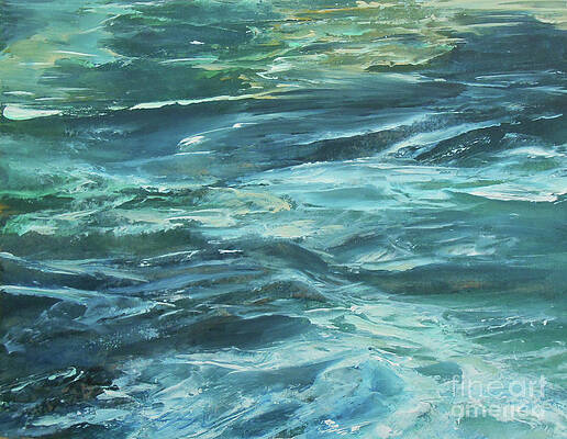 Wall Art - Painting - Rhythm Of The Sea by Jane See