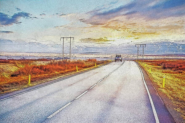 Wall Art - Digital Art - Ringroad Iceland by Frans Blok