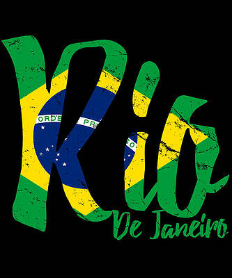 Wall Art - Digital Art - Rio De Janeiro Brasil by Flippin Sweet Gear