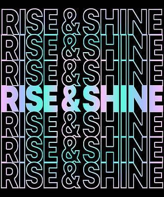 Wall Art - Digital Art - Rise and Shine Retro by Flippin Sweet Gear