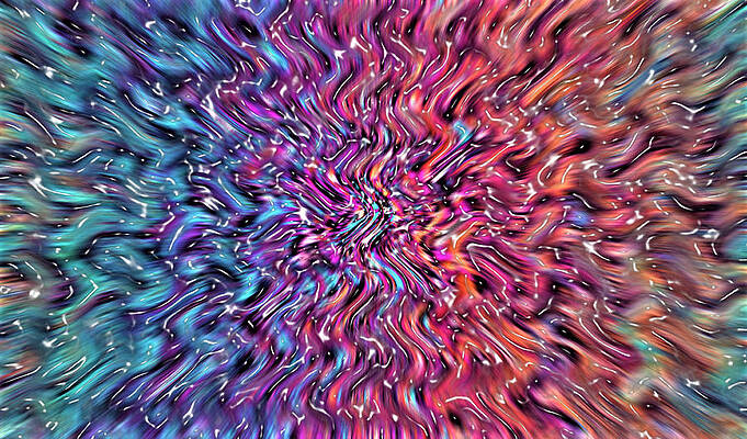 Rivers Rainbow Ripples - Abstract by RONALD MILLS Rivers Rainbow Ripples - Abstract by RONALD MILLS