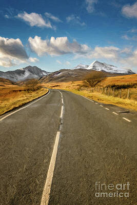 Road to Snowdon Mountain Art by Adrian Evans Road to Snowdon Mountain Art by Adrian Evans