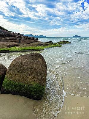Wall Art - Photograph - Rocks at the Beach by Leslie Brashear