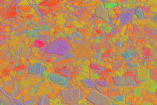 Wall Art - Digital Art - Rocks in a Small stream Edit #2 by Bruce Block