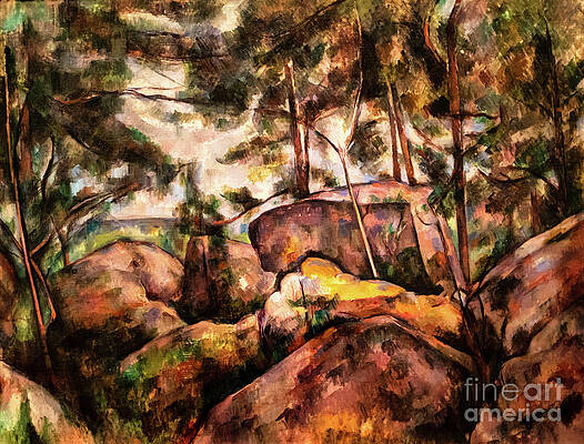 Rocks in the Forest 1890s by Paul Cezanne by Paul Cezanne Rocks in the Forest 1890s by Paul Cezanne by Paul Cezanne
