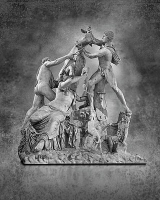 Roman marble sculpture - the Farnese Bull - wall art print by Photographer Paul E Williams by Paul E Williams Roman marble sculpture - the Farnese Bull - wall art print by Photographer Paul E Williams by Paul E Williams