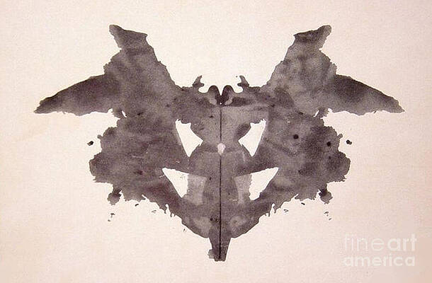 Wall Art - Photograph - Rorschach Test Card No. 1 by Science Source