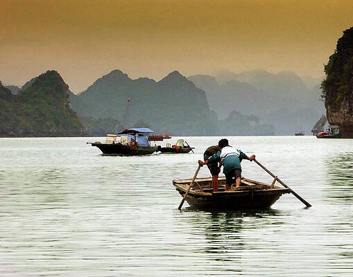 Rowing in Ha Long Bay by Coleman Mattingly Rowing in Ha Long Bay by Coleman Mattingly