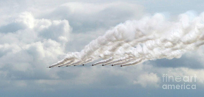 Royal Air Force Red Arrows Display by Phil Banks Royal Air Force Red Arrows Display by Phil Banks