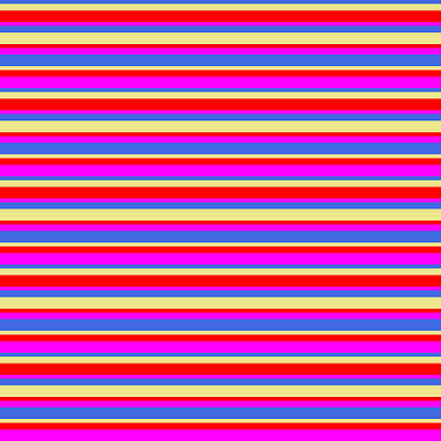 [ Thumbnail: Royal Blue, Tan, Red, and Fuchsia Colored Lined Pattern Duvet Cover ]