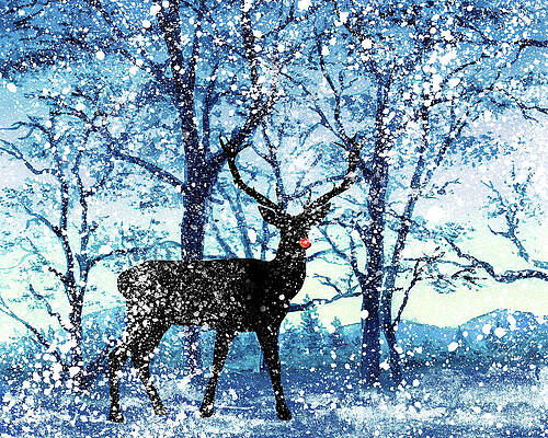 Rudolph the Red Nosed Reindeer IV by Irina Sztukowski Rudolph the Red Nosed Reindeer IV by Irina Sztukowski