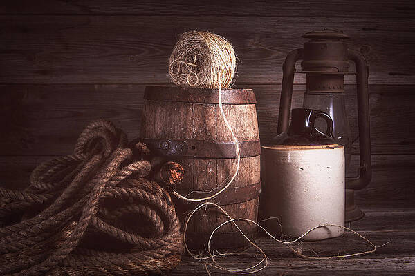 Rustic Still Life with Twine by Tom Mc Nemar Rustic Still Life with Twine by Tom Mc Nemar