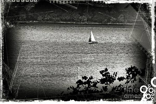 Sailboat on the Hudson River by Sarah Loft Sailboat on the Hudson River by Sarah Loft