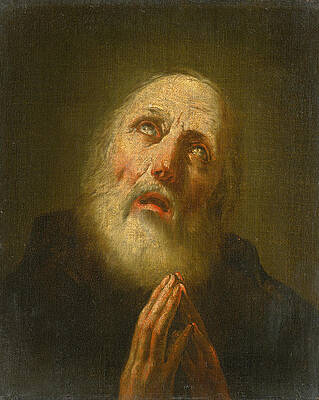 Saint Francis of Paula Print by Giovanni Battista Piazzetta