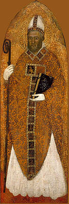Saint Nicholas Of Bari Print by Andrea di Bonaiuto