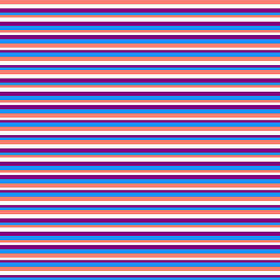 [ Thumbnail: Salmon, White, Purple, and Blue Colored Stripes/Lines Pattern Acrylic Print ]