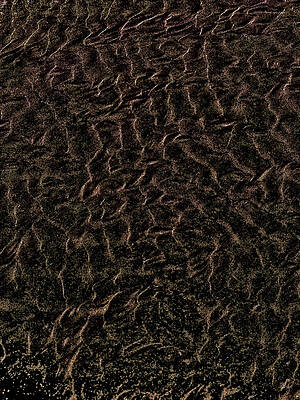 Wall Art - Digital Art - Sand pattern - dark edit by Bruce Block