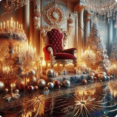 Wall Art - Digital Art - Santas Chair by Callie Austin