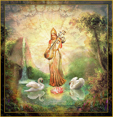 Sarasvati - Goddess of Art, Music and Wisdom by Ananda Vdovic Sarasvati - Goddess of Art, Music and Wisdom by Ananda Vdovic