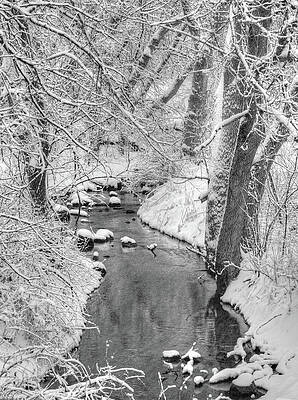 Saunders Creek Dressed in White - Small WI creek bedazzled with fresh winter snow by Peter Herman Saunders Creek Dressed in White - Small WI creek bedazzled with fresh winter snow by Peter Herman