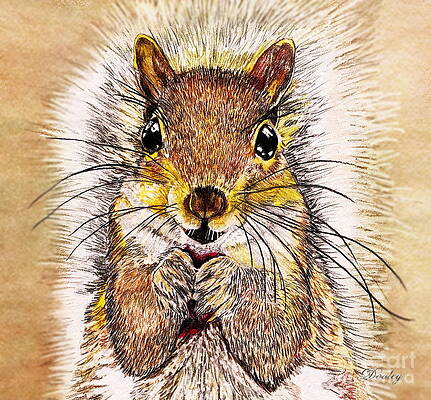 Wall Art - Drawing - Save Now to Eat Later by Edith Dooley