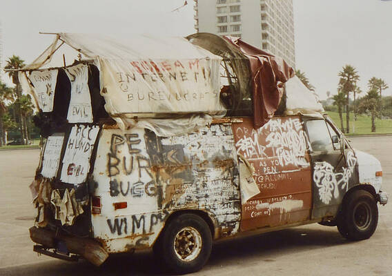 Schizophrenic Van Venice Beach by Troy Thomas Schizophrenic Van Venice Beach by Troy Thomas