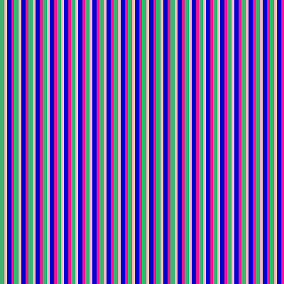 [ Thumbnail: Sea Green, Light Pink, Blue, and Deep Pink Colored Lined/Striped Pattern Duvet Cover ]