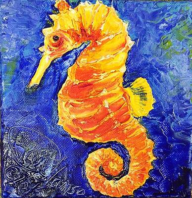Wall Art - Painting - Sea Horse by Paris Wyatt Llanso