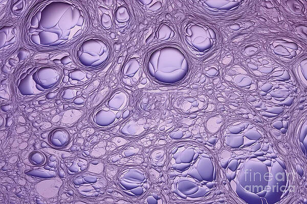 Wall Art - Painting - Seamless Organic Cellular Tiedye Fluid Pour Bubble Background Texture In Digital Lavender Color Of The Year For 2023 Contemporary Trendy Tileable Violet Purple Abstract Backdrop Pattern 3d Rendering by N Akkash