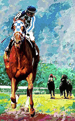 Secretariat, Belmont Stakes, Looking Back, Triple Crown Champion, 1973 by Thomas Pollart Secretariat, Belmont Stakes, Looking Back, Triple Crown Champion, 1973 by Thomas Pollart