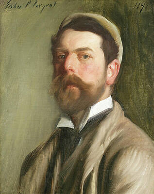Self-Portrait - 1892 by Eric Glaser Self-Portrait - 1892 by Eric Glaser