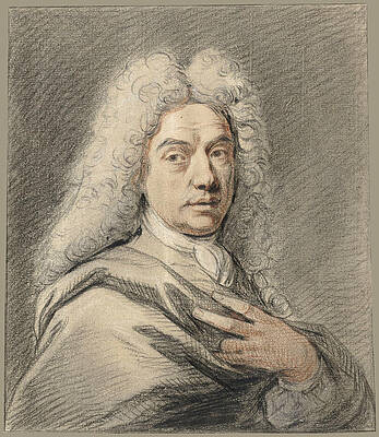 Self-portrait Print by Norbert van Bloemen