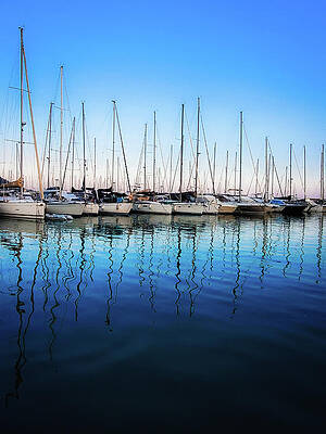 Wall Art - Photograph - Serene Sailboat Reflections by Andrea Whitaker