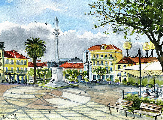 Setubal Praca do Bocage in Portugal by Dora Hathazi Mendes Setubal Praca do Bocage in Portugal by Dora Hathazi Mendes
