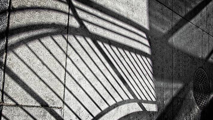 Shadow Of A Railing by Loren Gilbert Shadow Of A Railing by Loren Gilbert