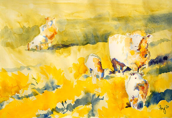 Mike Jory Sheep Paintings Wall Art