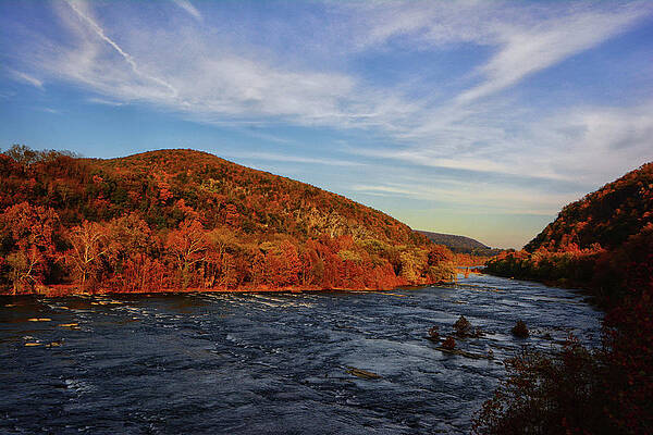 Shenandoah River Crossing Along the West Virginia Appalachian Trail in Autumn by Raymond Salani III Shenandoah River Crossing Along the West Virginia Appalachian Trail in Autumn by Raymond Salani III